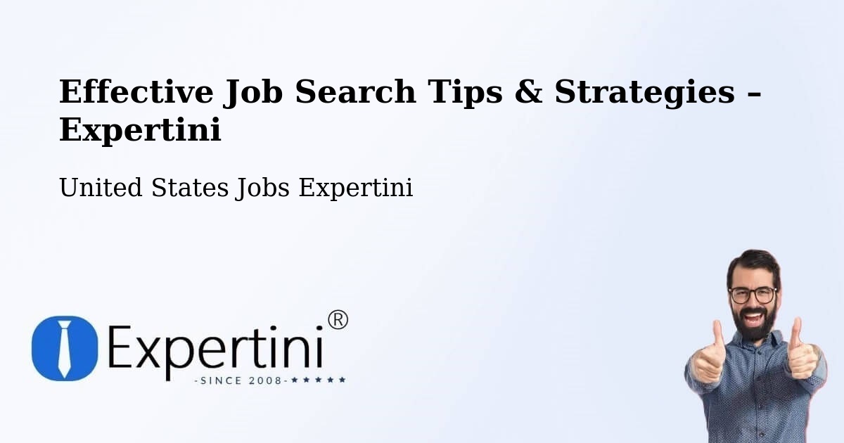 Job Search Tips & Strategies for Job Seekers – Millbrae - Millbrae, United States Jobs Expertini